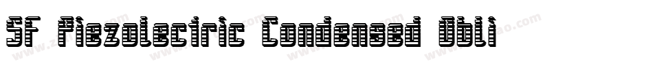 SF Piezolectric Condensed Oblique字体转换